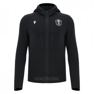 Felpe Con Cappuccio Galles Rugby 2026 Nero