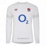 Maglia Inghilterra Manica Lunga Rugby Bianco