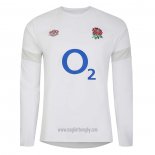 Maglia Inghilterra Manica Lunga Rugby Bianco