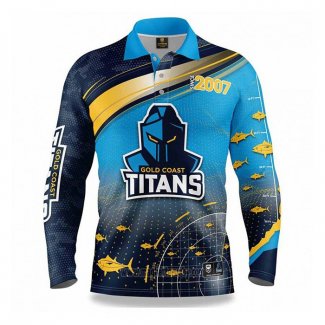 Maglia NRL Gold Coast Titans Rugby 2022 Fish Finder