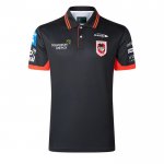 Maglia Polo St George Illawarra Dragons Rugby 2026 Nero