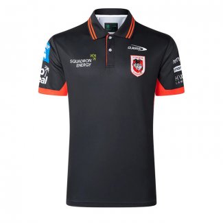 Maglia Polo St George Illawarra Dragons Rugby 2026 Nero