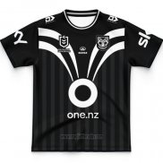 Maglia Bambini Nuova Zelanda Warriors Rugby 2025 Allenamento Nero