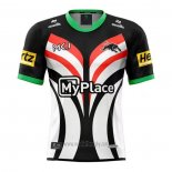 Maglia Penrith Panthers Rugby 2025 Allenamento Nero Bianco