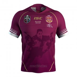 Maglia Queensland Maroons 1 Rugby 2019 Commemorativo