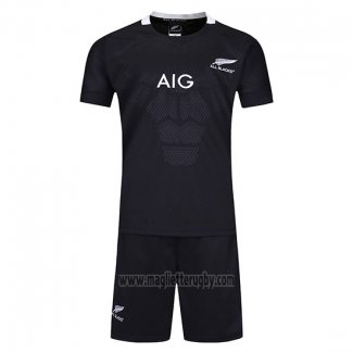 Maglia Bambini Kit Nuova Zelanda All Blacks Rugby 2019-2020 Home