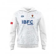 Felpe Con Cappuccio Samoa Rugby Bianco
