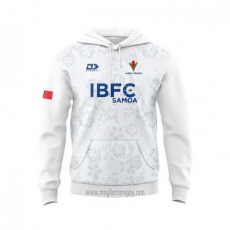Felpe Con Cappuccio Samoa Rugby Bianco