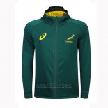 Giacca Con Cappuccio Sud Africa Rugby 2018-2019 Verde