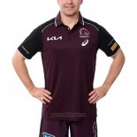 Maglia Polo Brisbane Broncos Rugby 2025 Rosso