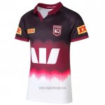 Maglia Queensland Maroons Rugby 2024 Allenamento Bianco Fuxia