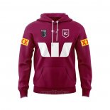 Felpe Con Cappuccio Queensland Maroons Rugby 2024 Rosso