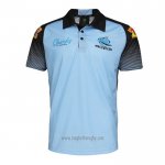 Maglia Polo Cronulla Sutherland Sharks Rugby 2021 Celeste