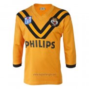 Maglia Wests Tigers Manica Lunga Rugby 1986 Retro