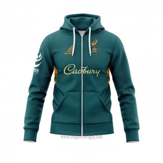 Felpe Con Cappuccio Australia Rugby Verde