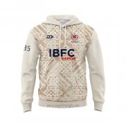 Felpe Con Cappuccio Samoa Rugby Crema