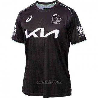Maglia Brisbane Broncos Rugby 2025 Nero