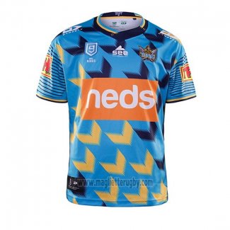 Maglia Gold Coast Titans 9s Rugby 2020 Blu