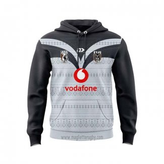 Felpe Con Cappuccio Fiji Rugby 2025 Nero