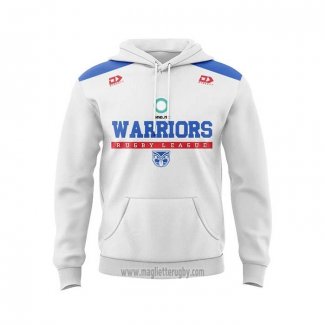 Felpe Con Cappuccio Nuova Zelanda Warriors Rugby Bianco