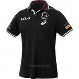 Maglia Polo Brisbane Broncos Rugby 2025 Nero
