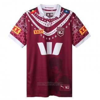Maglia Bambini Queensland Maroons Rugby 2025 Indigeno