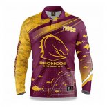 Maglia NRL Brisbane Broncos Rugby 2022 Fish Finder