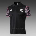 Maglia Polo Nuova Zelanda All Blacks Maori Rugby 2019 Nero